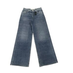 RAG & BONE Miramar Sofie Wide-Leg Pants Faux Denim Women's Size 30 Kimber